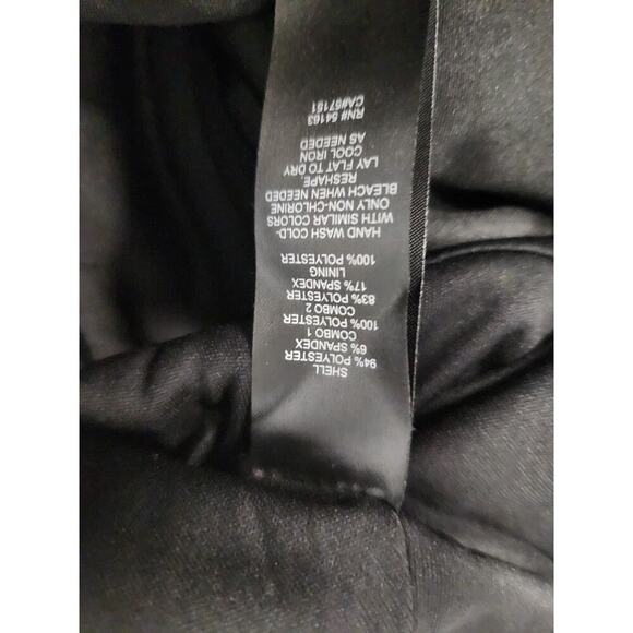 Jessica Howard Formal Jumpsuit Women's 24W NWT Sheer Sleeve Satin Pockets Tuxedo - Picture 7 of 12